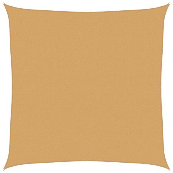 vidaXL Plachta proti slunci 160 g/m&sup2; čtverec p&iacute;skov&aacute; 4 x 4 m HDPE