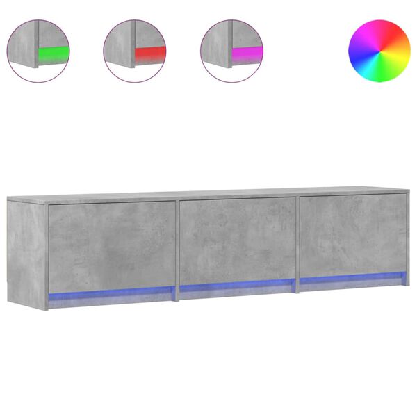 vidaXL Televizn&iacute; skř&iacute;ň betonov&aacute; 165 x 34 x 40 cm kompozitn&iacute; dřevo