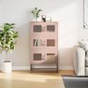 vidaXL Skříň highboard růžová 68x39x123 cm ocel