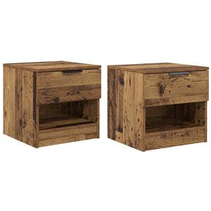 vidaXL Z&aacute;suvka pod postel se z&aacute;suvkou 2 pcs Star&eacute; dřevo 40 x 39 x 40cm
