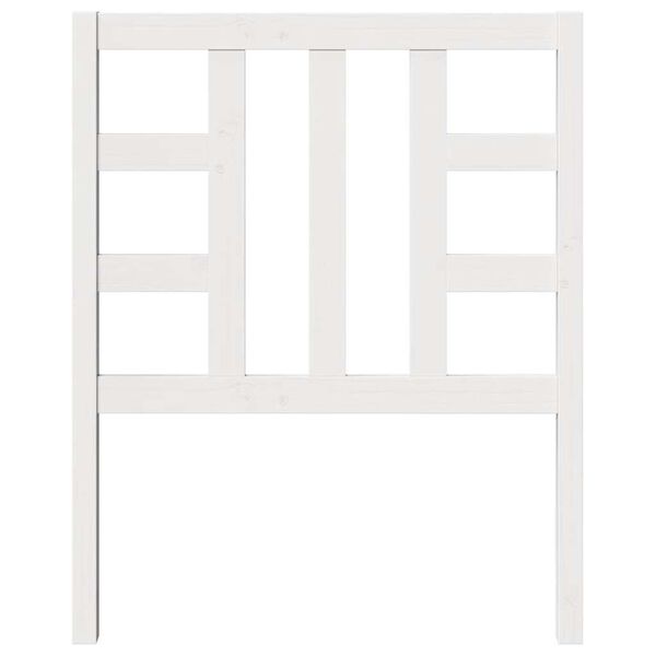 vidaXL Čelo postele b&iacute;l&eacute; 81 x 4 x 100 cm masivn&iacute; borovice