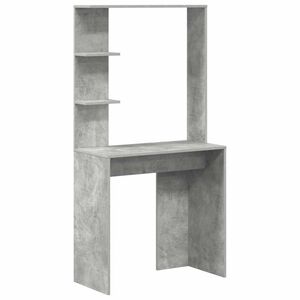 vidaXL Stůl Betonově &scaron;ed&aacute; Kompozitn&iacute; dřevo 78,5 x 37 x 154,5 cm