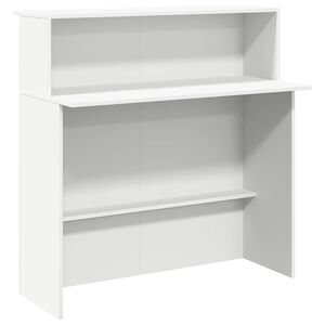 vidaXL Recepčn&iacute; stůl b&iacute;l&yacute; 100 x 50 x 103,5 cm, z uměl&eacute;ho dřeva