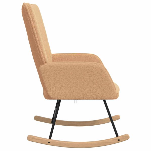 vidaXL Houpac&iacute; křeslo B&eacute;žov&aacute; Sherpa l&aacute;tka