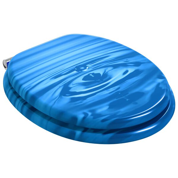 vidaXL Toaletn&iacute; prkno Modr&aacute; kapka 44 x 38 cm MDF deska