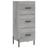 vidaXL Skř&iacute;ň highboard &scaron;ed&aacute; sonoma 34,5 x 34 x 180 cm kompozitn&iacute; dřevo