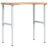 vidaXL Pracovn&iacute; stůl 100x60x(73&ndash;99,5) cm masivn&iacute; ak&aacute;cie obd&eacute;ln&iacute;kov&yacute;