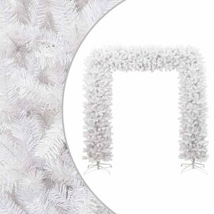 vidaXL V&aacute;nočn&iacute; oblouk b&iacute;l&yacute; 240 cm