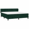 vidaXL Box spring postel s matrac&iacute; tmavě zelen&aacute; 180x200 cm samet