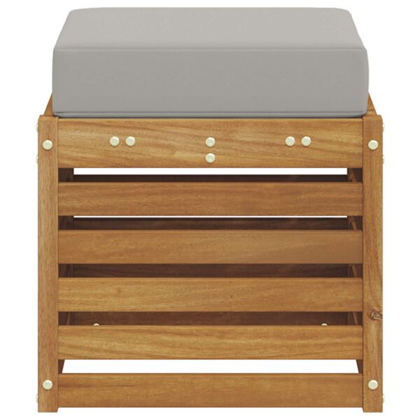 vidaXL Outdoorov&yacute; stoličkov&yacute; benč Masivn&iacute; ak&aacute;tov&eacute; dřevo Př&iacute;rodn&iacute;