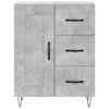 vidaXL Skř&iacute;ň highboard betonově &scaron;ed&aacute; 69,5x34x180 cm kompozitn&iacute; dřevo