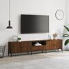 vidaXL TV skříňka se zásuvkou hnědý dub 200x25x44 cm kompozitní dřevo