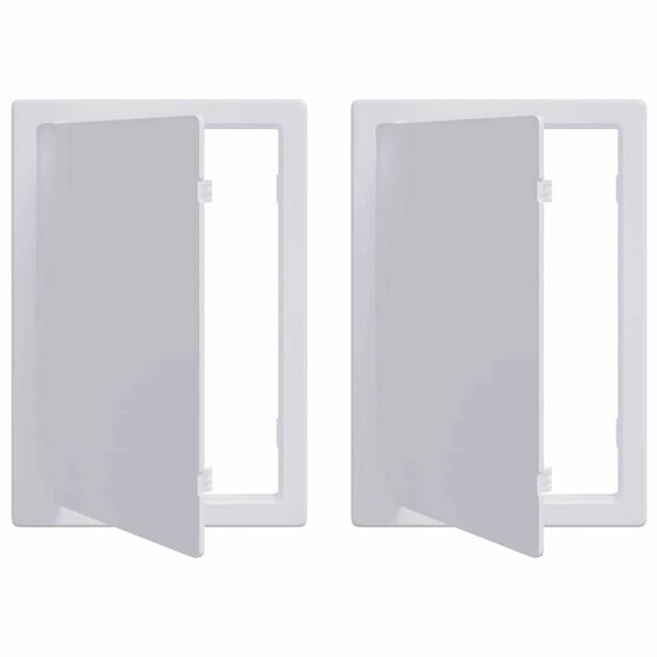 vidaXL Přístupové panely 2 pcs Bílá 23 x 15 x 2 cm ABS plast
