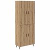 vidaXL Vysok&yacute; bufet 2 ks Artisanov&yacute; dub 69,5 x 34 x 180 cm