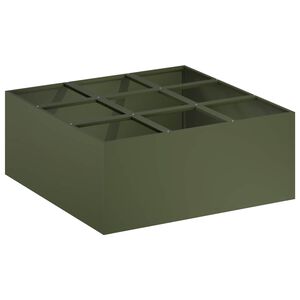 vidaXL Zahradn&iacute; pěstebn&iacute;k Olivově zelen&aacute; 100 x 100 x 20 cm