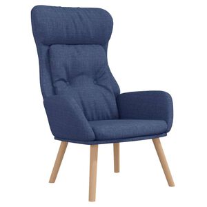 vidaXL Relaxačn&iacute; křeslo modr&eacute; textil