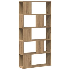 vidaXL Knihovna 5patrov&aacute; dub artisan 80,5 x 23,5 x 162,5 cm kompozit