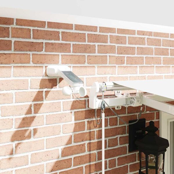 vidaXL Budsorovateln&eacute; zastře&scaron;en&iacute; B&iacute;l&aacute; 400 &times; 300 cm Polyester a kov