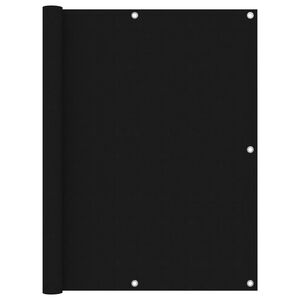 vidaXL Balk&oacute;nov&aacute; z&aacute;stěna čern&aacute; 120 x 500 cm oxfordsk&aacute; l&aacute;tka