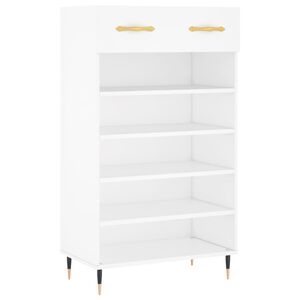 vidaXL Botn&iacute;k b&iacute;l&yacute; 60 x 35 x 105 cm kompozitn&iacute; dřevo