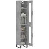 vidaXL Skř&iacute;ň highboard betonově &scaron;ed&aacute; 34,5x34x180 cm kompozitn&iacute; dřevo