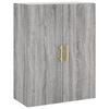 vidaXL Skř&iacute;ň highboard &scaron;ed&aacute; sonoma 69,5 x 34 x 180 cm kompozitn&iacute; dřevo