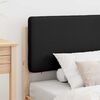 vidaXL R&aacute;m postele s čalouněn&yacute;m čelem s čelo Čern&aacute; 90 x 190 cm