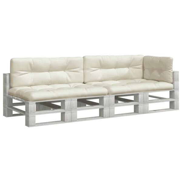 vidaXL Podu&scaron;ky na palety 5 ks kr&eacute;mov&eacute; textil