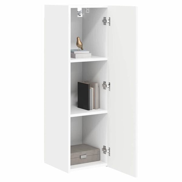 vidaXL TV wall cabinet N&aacute;stěnn&yacute; B&iacute;l&aacute; 30 x 31 x 100 cm kompozitn&iacute; dřevo