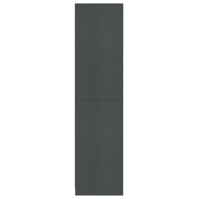 vidaXL Šatní skříň šedá 100 x 50 x 200 cm dřevotříska