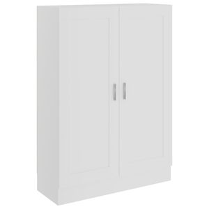 vidaXL Knihovna b&iacute;l&aacute; 82,5 x 30,5 x 115 cm kompozitn&iacute; dřevo