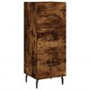 vidaXL Skř&iacute;ň highboard kouřov&yacute; dub 34,5 x 34 x 180 cm kompozitn&iacute; dřevo