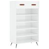 vidaXL Botn&iacute;k b&iacute;l&yacute; s vysok&yacute;m leskem 60 x 35 x 105 cm kompozitn&iacute; dřevo