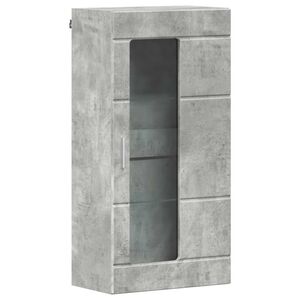 vidaXL Dřevěn&aacute; skř&iacute;ň Betonově &scaron;ed&aacute; 50 x 29 x 100 cm kompozitn&iacute; dřevo