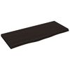 vidaXL Koupelnov&aacute; deska tmavě hněd&aacute; 100x40x(2-4) cm o&scaron;etřen&yacute; masiv
