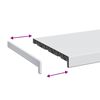 vidaXL Parapet okna B&iacute;l&yacute; 60 x 35 x 4,5 cm PVC