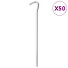 vidaXL Stanov&eacute; kol&iacute;ky 50 ks 23 cm &Oslash; 7 mm pozinkovan&aacute; ocel
