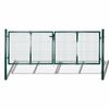 vidaXL Plotov&aacute; branka ocelov&aacute; 300 x 125 cm zelen&aacute;