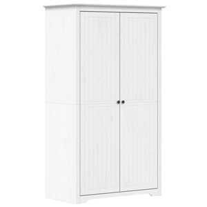 vidaXL &Scaron;atn&iacute; skř&iacute;ň BODO b&iacute;l&aacute; 99x53,5x173 cm masivn&iacute; borov&eacute; dřevo