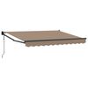 vidaXL Stahovac&iacute; mark&yacute;za Taupe 3,5 x 2 m Polyester a kov