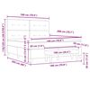 vidaXL Postel s boxspringem s matrac&iacute; s čelo Čern&aacute; 180 x 200 cm samet