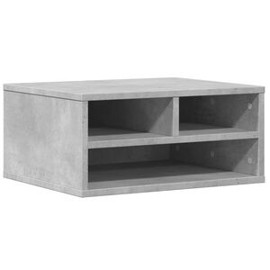 vidaXL Stojan na tisk&aacute;rnu betonově &scaron;ed&yacute; 49x40x22,5 cm kompozitn&iacute; dřevo