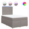 vidaXL Box spring postel s matrac&iacute; taupe 120x190 cm textil