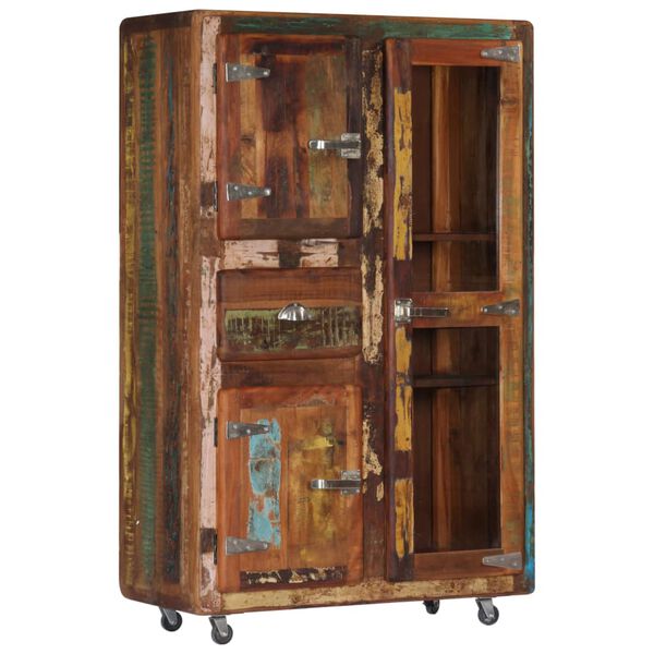 vidaXL Komoda 90 x 42 x 142 cm masivn&iacute; recyklovan&eacute; dřevo