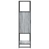 vidaXL Skříň highboard šedá sonoma 68x35x139cm kompozitní dřevo a kov