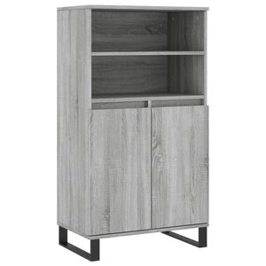 vidaXL Skř&iacute;ň highboard &scaron;ed&aacute; sonoma 60 x 36 x 110 cm kompozitn&iacute; dřevo