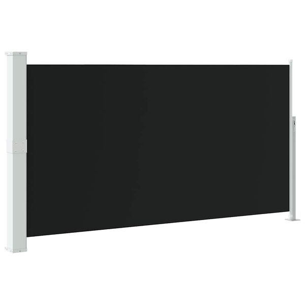 vidaXL Zatahovac&iacute; bočn&iacute; mark&yacute;za/z&aacute;stěna na terasu 170 x 300 cm čern&aacute;