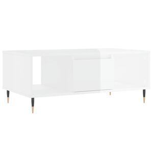 vidaXL Konferenčn&iacute; stolek b&iacute;l&yacute; s leskem 90x50x36,5 cm kompozitn&iacute; dřevo