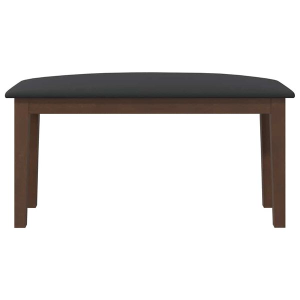 vidaXL Lavice 90 cm Hnědá masivní dřevo Guma