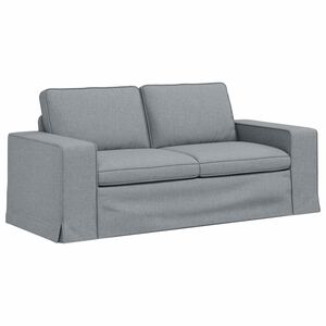 vidaXL Pohovka Světle &scaron;ed&aacute; 182 x 80 x 82 cm textil